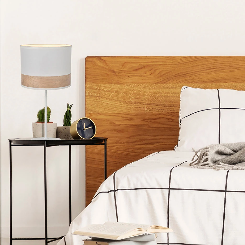 Corep Lampe En Métal Et Coton H36cm Blanc - Raito 7 Corep Lampe En Métal Et Coton H36cm Blanc - Raito – Image 5