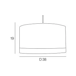 Corep Suspension En Coton D38cm Blanc - Raito -SEMA DESIGN Boutique 622578 FRN03 WEB
