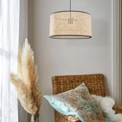 Corep Suspension En Cannage D38cm Naturel - Cylindre 11 Corep Suspension En Cannage D38cm Naturel - Cylindre -SEMA DESIGN Boutique 622586 FRN04 WEB