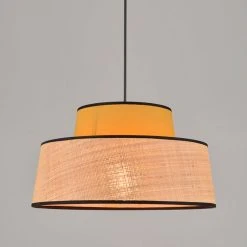 Corep Suspension En Coton Et Raphia D38cm Moutarde - Mallorca 10 Corep Suspension En Coton Et Raphia D38cm Moutarde - Mallorca -SEMA DESIGN Boutique 622590 FRN02 WEB