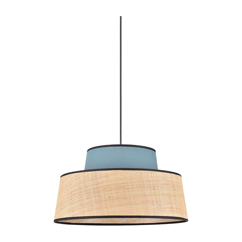 Corep Suspension En Coton Et Raphia D38cm Pétrole - Mallorca 3 Corep Suspension En Coton Et Raphia D38cm Pétrole - Mallorca