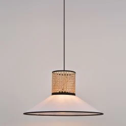 Corep Suspension En Coton Et Cannage D44cm Blanc - Pennsy -SEMA DESIGN Boutique 622594 FRN02 WEB