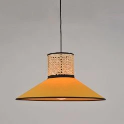 Corep Suspension En Coton Et Cannage D44cm Moutarde - Pennsy -SEMA DESIGN Boutique 622597 FRN02 WEB