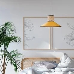 Corep Suspension En Coton Et Cannage D44cm Moutarde - Pennsy -SEMA DESIGN Boutique 622597 FRN04 WEB