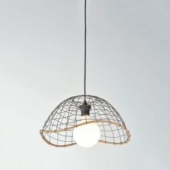 Corep Suspension En Métal Et Bambou D41cm Anthracite - Lanka 7 Corep Suspension En Métal Et Bambou D41cm Anthracite - Lanka -SEMA DESIGN Boutique 622602 FRN02 WEB