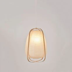 Corep Suspension En Bambou Et Papier D36cm Blanc - Akemi 7 Corep Suspension En Bambou Et Papier D36cm Blanc - Akemi -SEMA DESIGN Boutique 622606 FRN02 WEB