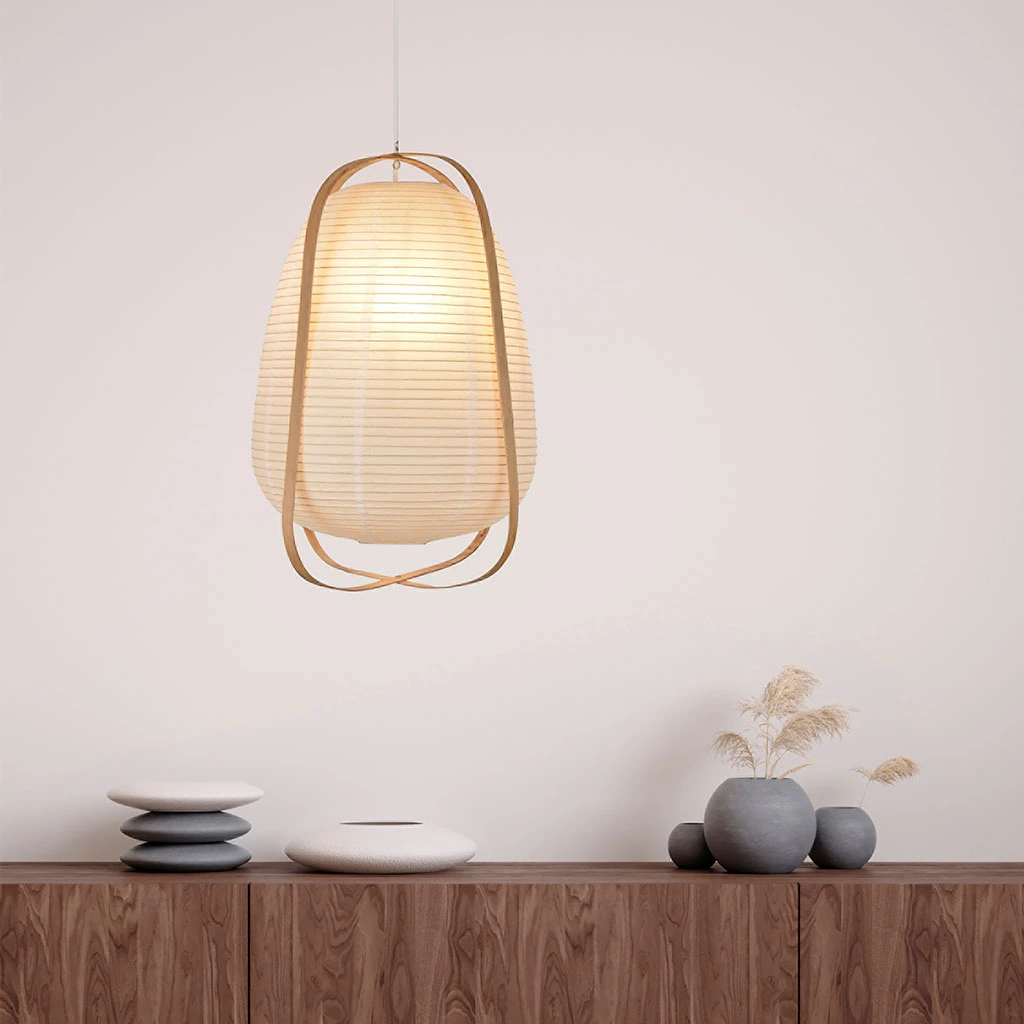 Corep Suspension En Bambou Et Papier D36cm Blanc - Akemi 6 Corep Suspension En Bambou Et Papier D36cm Blanc - Akemi – Image 4