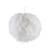 Corep Suspension Boule En Plumes Blanc D70cm Blanc - Kokot