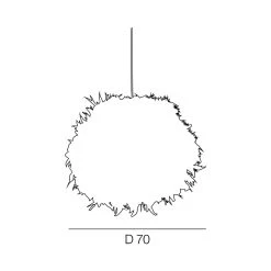 Corep Suspension Boule En Plumes Blanc D70cm Blanc - Kokot -SEMA DESIGN Boutique 622608 FRN03 WEB