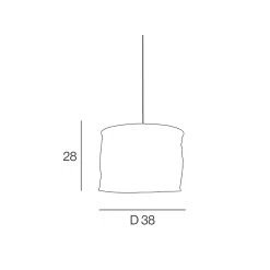 Corep Suspension En Lin D38cm Moka - Linen -SEMA DESIGN Boutique 622609 FRN03 WEB