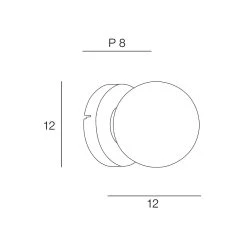 Corep Applique En Metal Et Verre H12cm Noir - Seventy -SEMA DESIGN Boutique 622614 FRN03 WEB