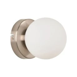 Corep Applique En Metal Et Verre H12cm Alu Brosse - Seventy