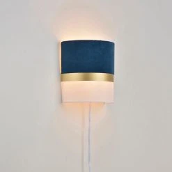 Corep Applique En Coton Et Velours H20cm Marine - Velvet -SEMA DESIGN Boutique 622619 FRN02 WEB