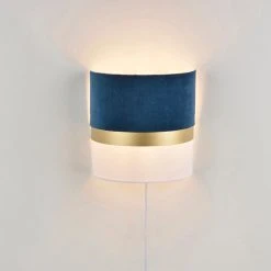 Corep Applique En Coton Et Velours H20cm Marine - Velvet -SEMA DESIGN Boutique 622619 FRN06 WEB