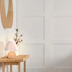 Corep Lampe En Bois Et Coton H24cm Blanc - Rondo 9 Corep Lampe En Bois Et Coton H24cm Blanc - Rondo -SEMA DESIGN Boutique 622626 FRN04 WEB