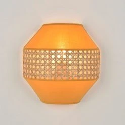 Corep Applique En Coton Et Cannage H21cm Moutarde - Jarawa -SEMA DESIGN Boutique 622631 FRN02 WEB