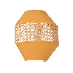 Corep Applique En Coton Et Cannage H21cm Moutarde - Jarawa -SEMA DESIGN Boutique 622631 FRN05 WEB