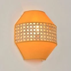 Corep Applique En Coton Et Cannage H21cm Moutarde - Jarawa -SEMA DESIGN Boutique 622631 FRN06 WEB