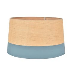 Corep Abat-jour En Raphia Et Coton D45cm Petrole - Faa -SEMA DESIGN Boutique 622659 FRN02 WEB