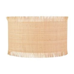 Corep Abat-jour Cylindre En Raphia Naturel D40cm