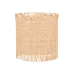 Corep Abat-jour Cylindre En Raphia Naturel D20cm