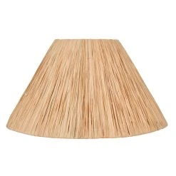 Corep Abat-jour Conique En Raphia Naturel D40cm