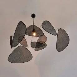 Market Set Suspension En Cannage Métal D110cm Noir - Screen -SEMA DESIGN Boutique 623021 FRN02 WEB