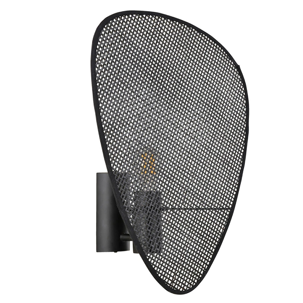 Market Set Applique 1 Lumière En Métal Et Cannage H42cm Noir - Screen 3 Market Set Applique 1 Lumière En Métal Et Cannage H42cm Noir - Screen