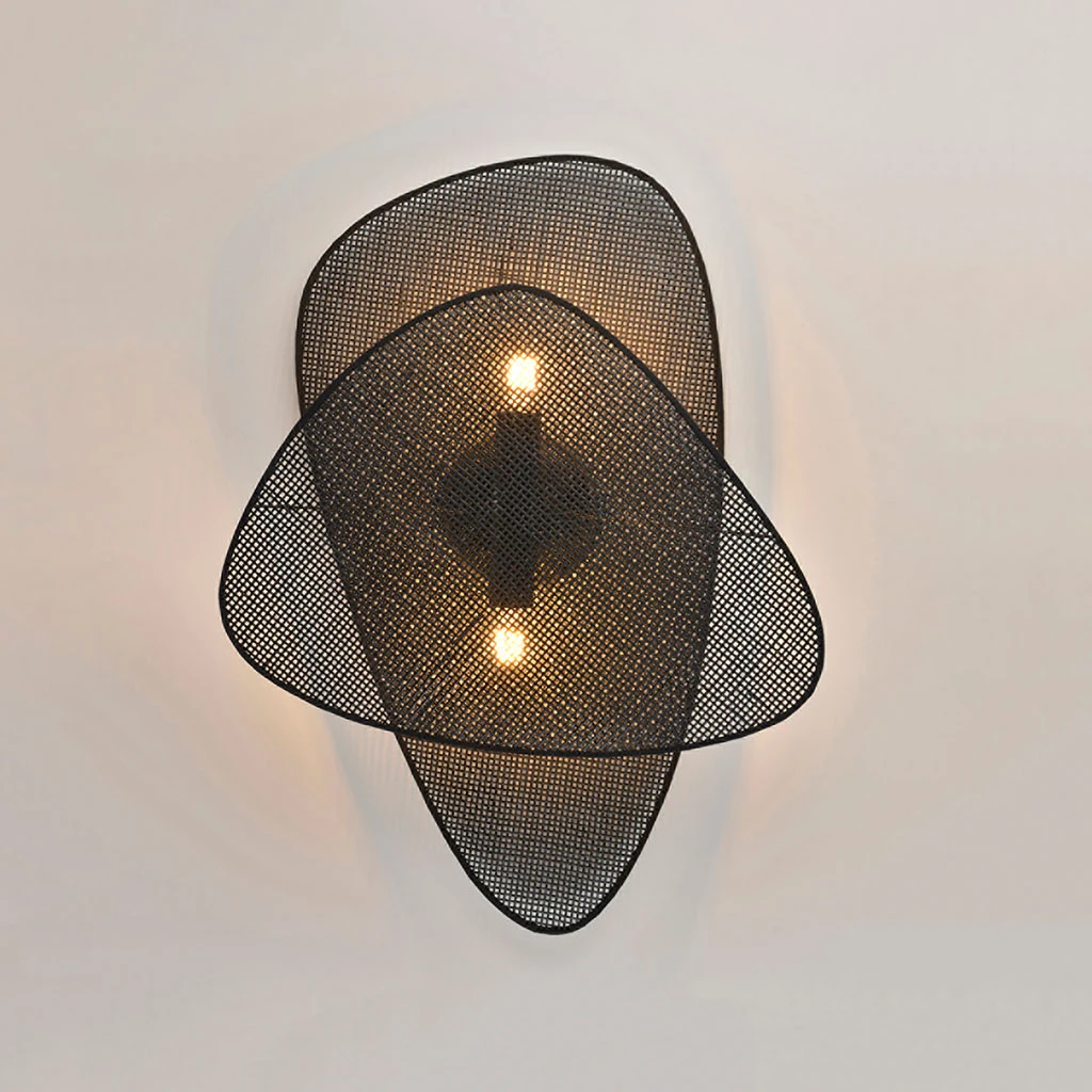 Market Set Applique 2 Lumières En Métal Et Cannage H59cm Noir - Screen 4 Market Set Applique 2 Lumières En Métal Et Cannage H59cm Noir - Screen – Image 2