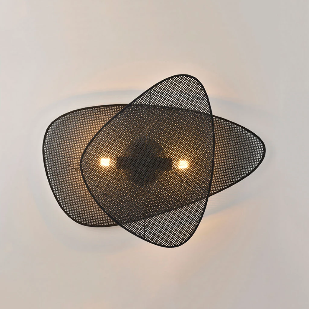 Market Set Applique 2 Lumières En Métal Et Cannage H59cm Noir - Screen 8 Market Set Applique 2 Lumières En Métal Et Cannage H59cm Noir - Screen – Image 6