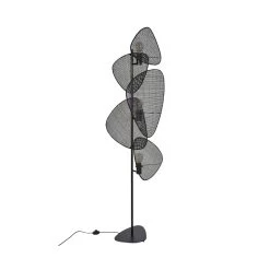 Market Set Lampadaire En Metal Et Cannage H179cm Noir - Screen