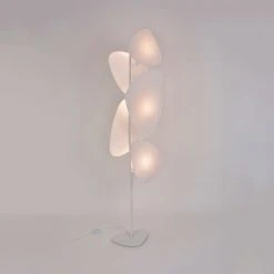 Market Set Lampadaire En Métal Et Papier H179cm Blanc - Screen -SEMA DESIGN Boutique 623093 FRN02 WEB