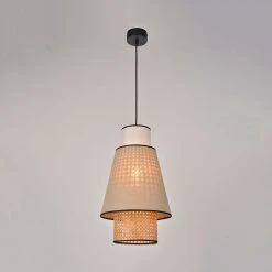 Market Set Suspension En Lin Lavé Et Cannage H49.5cm Nude - Singapour 9 Market Set Suspension En Lin Lavé Et Cannage H49.5cm Nude - Singapour -SEMA DESIGN Boutique 623119 FRN02 WEB