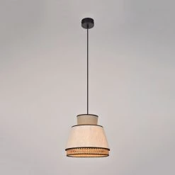 Market Set Suspension En Lin Lavé Et Cannage H23cm Nude - Singapour 10 Market Set Suspension En Lin Lavé Et Cannage H23cm Nude - Singapour -SEMA DESIGN Boutique 623122 FRN02 WEB