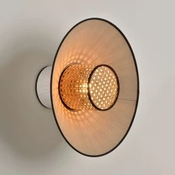 Market Set Applique En Lin Lavé Et Cannage H40cm Nude - Singapour -SEMA DESIGN Boutique 623125 FRN02 WEB