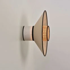 Market Set Applique En Lin Lavé Et Cannage H40cm Nude - Singapour -SEMA DESIGN Boutique 623125 FRN06 WEB