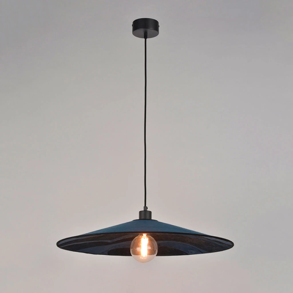 Market Set Suspension En Métal, Velour Et Lin D60cm Nuit - Sonia Laudet Malachite 5 Market Set Suspension En Métal, Velour Et Lin D60cm Nuit - Sonia Laudet Malachite – Image 3