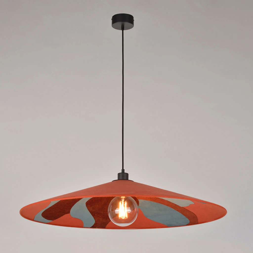 Market Set Suspension En Métal, Velour Et Lin D80cm Camelia - Sonia Laudet Malachite 5 Market Set Suspension En Métal, Velour Et Lin D80cm Camelia - Sonia Laudet Malachite – Image 3