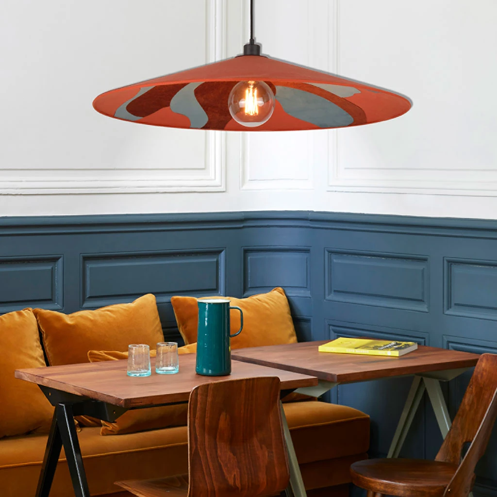 Market Set Suspension En Métal, Velour Et Lin D80cm Camelia - Sonia Laudet Malachite 7 Market Set Suspension En Métal, Velour Et Lin D80cm Camelia - Sonia Laudet Malachite – Image 5