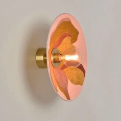 Market Set Applique En Métal, Velours Et Lin H40cm Pivoine - Sonia Laudet Nostalgia -SEMA DESIGN Boutique 623149 FRN06 WEB