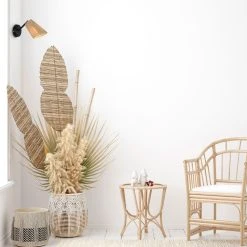 Corep Lampe En Métal Et Raphia H16cm - Playa -SEMA DESIGN Boutique 631518 FRN03 WEB