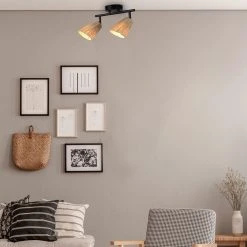 Corep Spot 2 Lumières En Raphia L26.5cm Naturel - Playa 8 Corep Spot 2 Lumières En Raphia L26.5cm Naturel - Playa -SEMA DESIGN Boutique 631521 FRN03 WEB