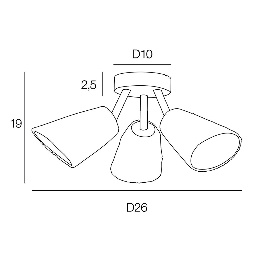 Corep Spot 3 Lumières En Raphia D26cm Naturel - Playa 6 Corep Spot 3 Lumières En Raphia D26cm Naturel - Playa – Image 4