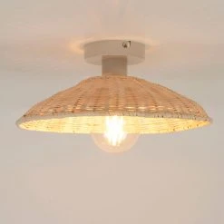 Corep Applique En Métal Et Rotin Tressé D30cm Naturel - Calanques -SEMA DESIGN Boutique 631526 FRN02 WEB