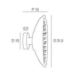 Corep Applique En Métal Et Rotin Tressé D30cm Naturel - Calanques -SEMA DESIGN Boutique 631526 FRN04 WEB
