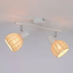 Corep Spot 2 Lumières En Métal Et Rotin Tressé L33cm Naturel - Calanques 7 Corep Spot 2 Lumières En Métal Et Rotin Tressé L33cm Naturel - Calanques -SEMA DESIGN Boutique 631528 FRN02 WEB