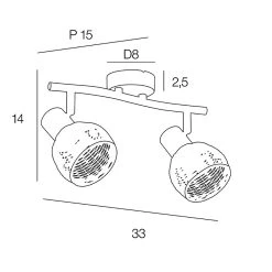 Corep Spot 2 Lumières En Métal Et Rotin Tressé L33cm Naturel - Calanques 9 Corep Spot 2 Lumières En Métal Et Rotin Tressé L33cm Naturel - Calanques -SEMA DESIGN Boutique 631528 FRN04 WEB