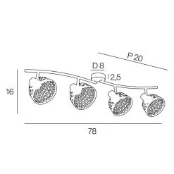 Corep Spot 4 Lumières En Métal Et Bambou L78cm Noir - Kami 10 Corep Spot 4 Lumières En Métal Et Bambou L78cm Noir - Kami -SEMA DESIGN Boutique 631535 FRN04 WEB