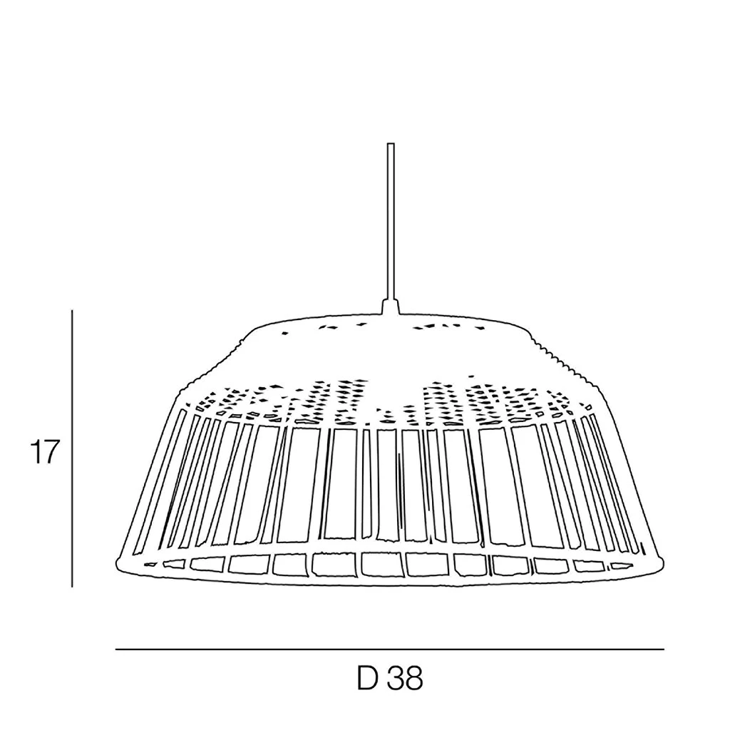 Corep Suspension En Métal Et Rotin D38cm Naturel - Cassis 6 Corep Suspension En Métal Et Rotin D38cm Naturel - Cassis – Image 4
