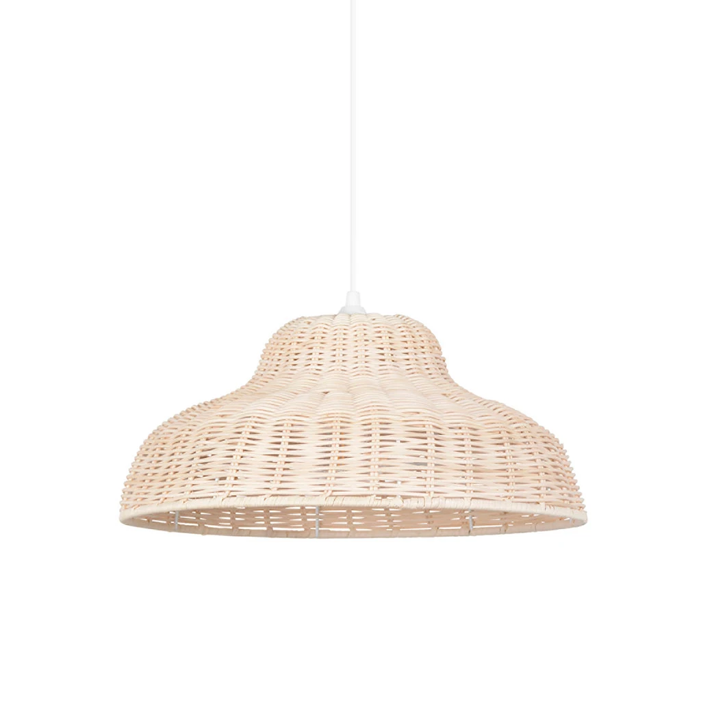 Corep Suspension En Métal Et Rotin D38cm Naturel - Samena 3 Corep Suspension En Métal Et Rotin D38cm Naturel - Samena